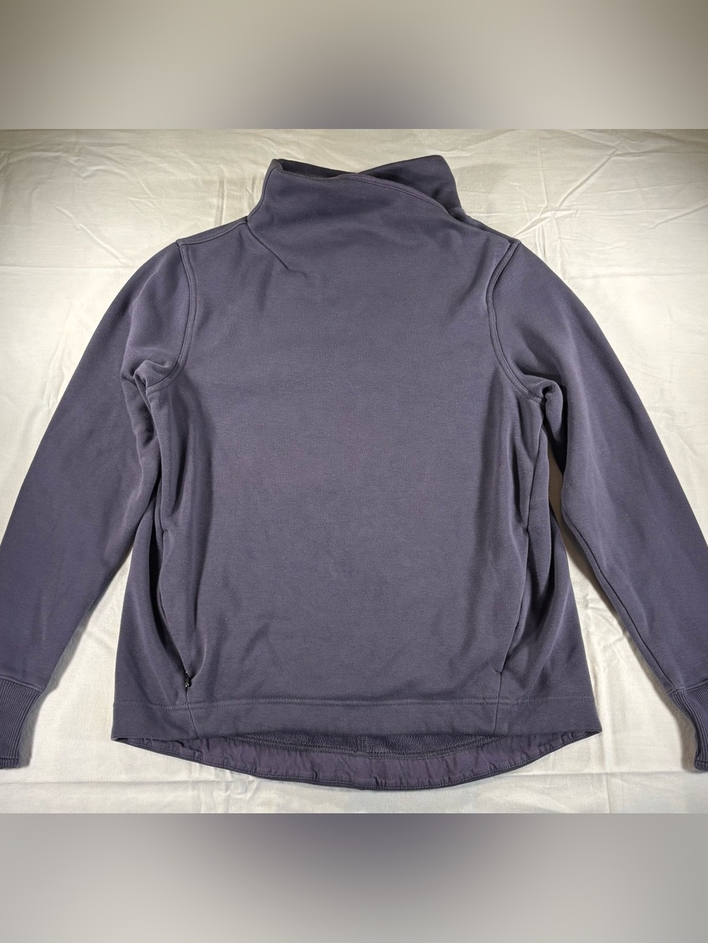 Athleta Women’s Cozy Karma Twist Neck Sweatshirt with Side Zip Pockets
